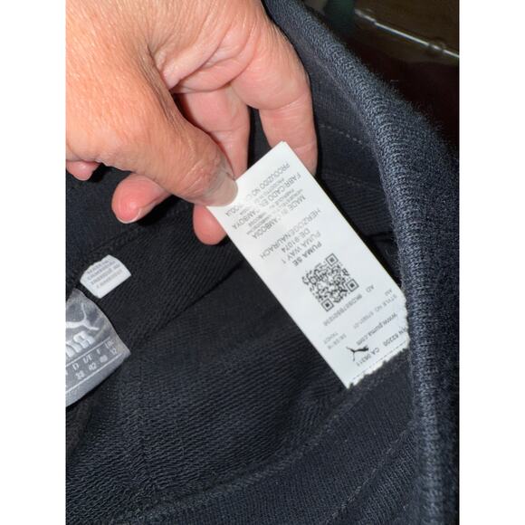 Puma Classic Jogger Sweatpants Black White M - Picture 5 of 5